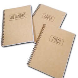 Libreta A5 de espiral personalizada